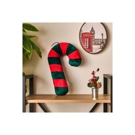 Evidea Soft 27x40 cm Baston Şeker Figürlü Yeşil Kırmızı Yastık