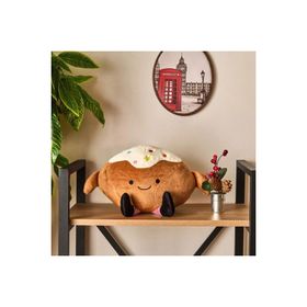 Evidea Soft 32x28 cm Raticate Figürlü Kahverengi Yastık
