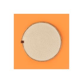 Evidea Soft 33x33 cm Ekru Bej Kalp Nakışlı Supla