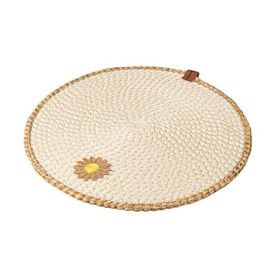 Evidea Soft 33x33 cm Ekru Çiçek Nakışlı Supla