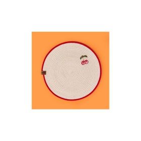 Evidea Soft 33x33 cm Ekru Kiraz Nakışlı Supla