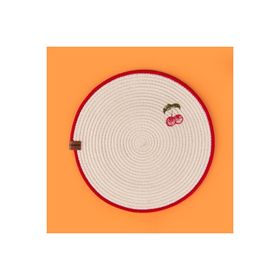 Evidea Soft 33x33 cm Ekru Kiraz Nakışlı Supla