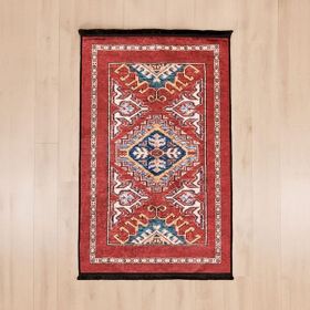 Evidea Soft 80x150 cm Kırmızı Uşak Saray Desenli Halı