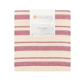 Evidea Soft Alno Ekru Mürdüm 50x140 cm Runner