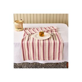 Evidea Soft Alno Ekru Mürdüm 50x140 cm Runner
