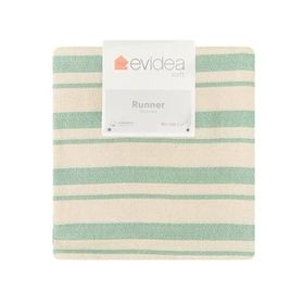 Evidea Soft Alno Ekru Yeşil 50x140 cm Runner