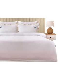 Evidea Soft Anthos Beyaz Çift Kişilik Nevresim Takımı