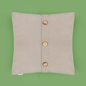 Evidea Soft Anthracite Düğme Detaylı Gri 40x40 cm Kırlent
