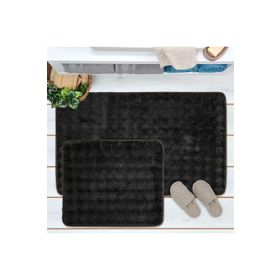 Evidea Soft Artos Antrasit 60x100 cm + 50x60 cm 2'li Banyo Paspası