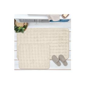 Evidea Soft Artos Beyaz 60x100 cm + 50x60 cm 2'li Banyo Paspası