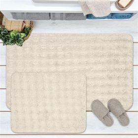 Evidea Soft Artos Beyaz 60x100 cm + 50x60 cm 2'li Banyo Paspası