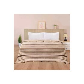 Evidea Soft Austin Kahverengi 195x225 cm Tek Kişilik Yatak Örtüsü