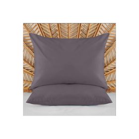 Evidea Soft Basic Antrasit 50x70 cm 2'li Yastık Kılıfı