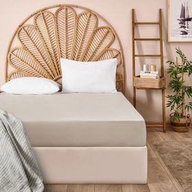 Evidea Soft Basic Bej 160x200 cm Çift Kişilik Lastikli Çarşaf