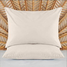Evidea Soft Basic Ekru 50x70 cm 2'li Yastık Kılıfı