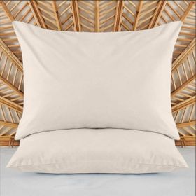 Evidea Soft Basic Ekru 50x70 cm 2'li Yastık Kılıfı