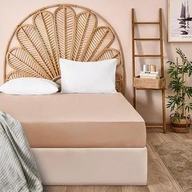 Evidea Soft Basic Gülkurusu 240x260 cm Çift Kişilik Düz Kenar Çarşaf