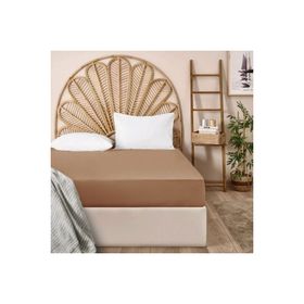 Evidea Soft Basic Karamel 100x200 cm Tek Kişilik Lastikli Çarşaf
