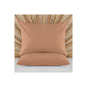 Evidea Soft Basic Karamel 50x70 cm 2'li Yastık Kılıfı