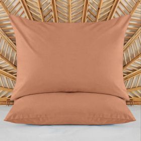 Evidea Soft Basic Karamel 50x70 cm 2'li Yastık Kılıfı