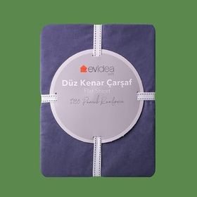 Evidea Soft Basic Lacivert 160x240 cm Tek Kişilik Düz Kenar Çarşaf