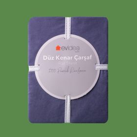 Evidea Soft Basic Lacivert 160x240 cm Tek Kişilik Düz Kenar Çarşaf