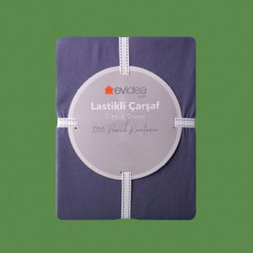 Evidea Soft Basic Lacivert 180x200 cm Çift Kişilik Lastikli Çarşaf