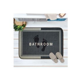 Evidea Soft Bathroom Dikdörtgen Sihirli Antrasit 50x70 cm Banyo Paspası