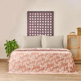Evidea Soft Belloria Kiremit 160x255 cm Tek Kişilik Yatak Örtüsü