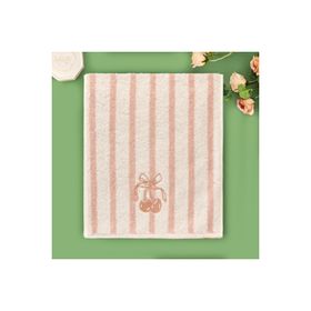 Evidea Soft Bemba 30x50 cm Ekru Pembe El Havlusu