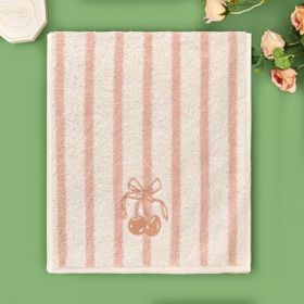 Evidea Soft Bemba 30x50 cm Ekru Pembe El Havlusu