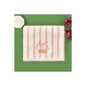 Evidea Soft Bemba Ekru Pembe 50x90 cm Yüz Havlusu