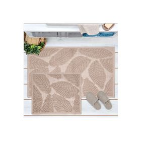Evidea Soft Big Barg Bej 60x100 cm + 50x60 cm 2'li Banyo Paspası