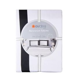 Evidea Soft Blanco Beyaz Çift Kişilik Nevresim Takımı