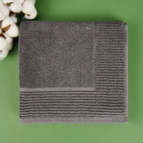 Evidea Soft Bordürlü Premium Antrasit 50x70 cm Ayak Havlusu