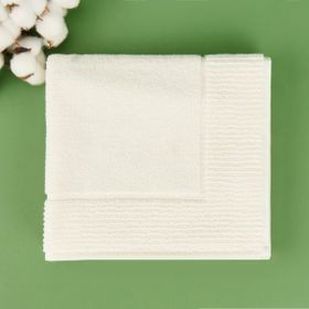 Evidea Soft Bordürlü Premium Ekru 50x70 cm Ayak Havlusu
