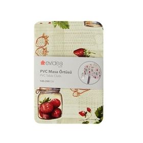 Evidea Soft Çilek Bej 140x200 cm PVC Masa Örtüsü