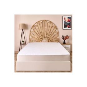 Evidea Soft Dalga Kapitoneli Fitted Beyaz 160x200 cm Çift Kişilik Alez