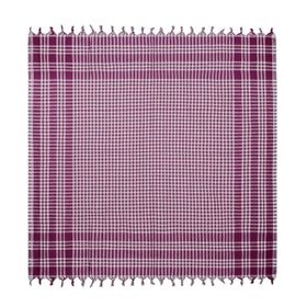 Evidea Soft Ekoseli Bordo 165x165 cm Piknik Örtüsü