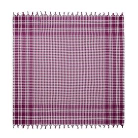 Evidea Soft Ekoseli Bordo 165x165 cm Piknik Örtüsü