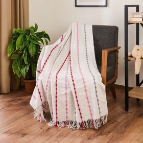 Evidea Soft Elvia Krem 130x170 cm Pamuklu TV Battaniyesi