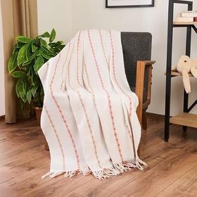 Evidea Soft Elvia Krem 130x170 cm Pamuklu TV Battaniyesi