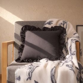 Evidea Soft Fancy Siyah 40x40 cm Kırlent