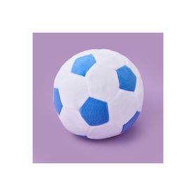 Evidea Soft Futbol Topu Figürlü Beyaz Mavi 30x30 cm Yastık