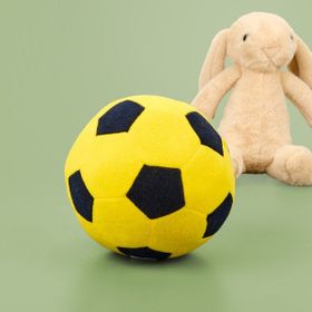 Evidea Soft Futbol Topu Figürlü Sarı Lacivert 30x30 cm Yastık