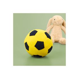 Evidea Soft Futbol Topu Figürlü Sarı Lacivert 30x30 cm Yastık