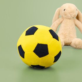 Evidea Soft Futbol Topu Figürlü Sarı Lacivert 30x30 cm Yastık