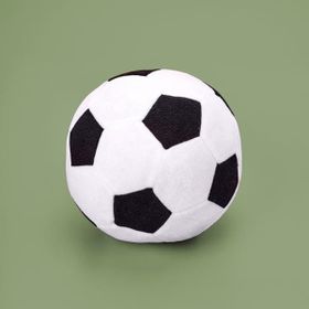 Evidea Soft Futbol Topu Figürlü Siyah Beyaz 30x30 cm Yastık
