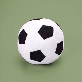 Evidea Soft Futbol Topu Figürlü Siyah Beyaz 30x30 cm Yastık