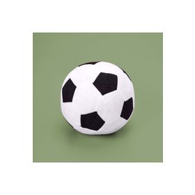 Evidea Soft Futbol Topu Figürlü Siyah Beyaz 30x30 cm Yastık